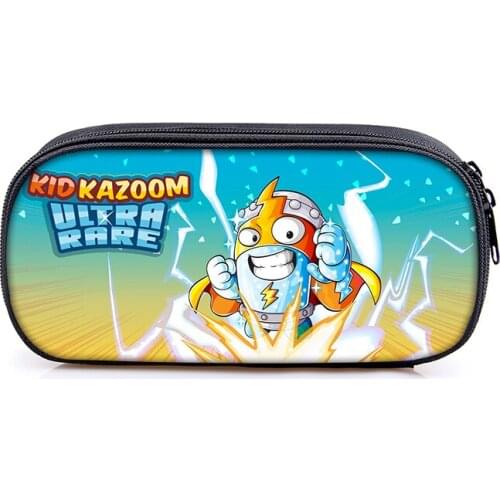 Super Zings Boys Girls Pencil Bag Students Multifunction Pencil Case School Supplies Sotrage Bags Kids Purse Wallet