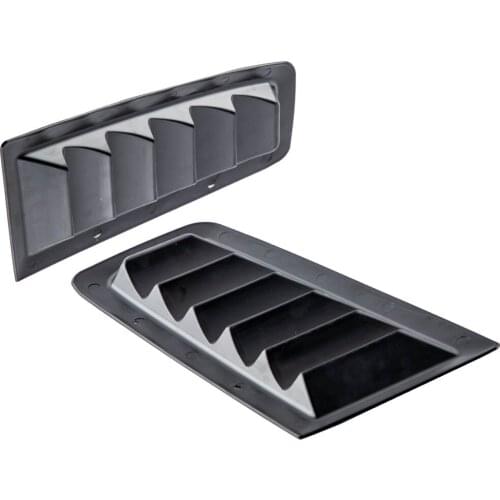 Plastic Bonnet Vents Air Vent Matte Black For Ford Focus MK2 RS Style ABS