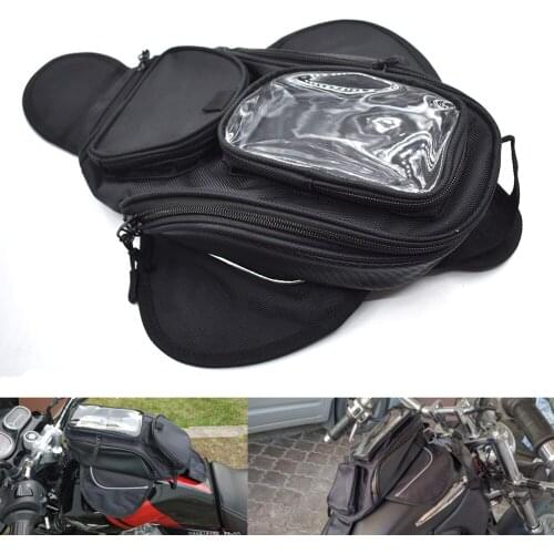Motorcycle tank bag Oil Fuel Bag Magnetic moto saddle luggage Phone Bag Bigger Window suitcase