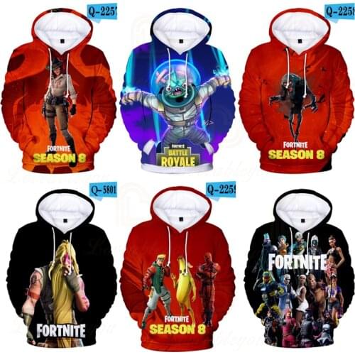Fortnite Victory Boys Girls 3D Men and Women Thin Hoodie Battle Royale Hero Hoodie Kids Game Anime Hoodie Birthday Gift