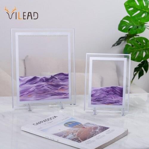 VILEAD Sand Art Painting Moving Sandscape Modern Decor Interior Office Desktop Living Room Bedroom Home Decoration Accessories