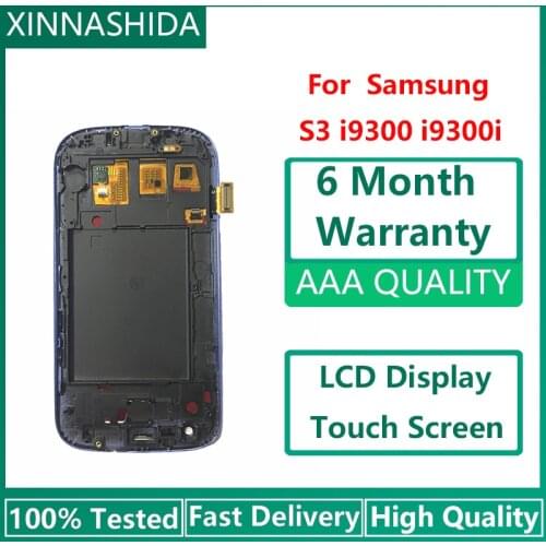 LCD For SAMSUNG Galaxy S3 Display i9300 i9300i Touch Screen Digitizer Replacement For SAMSUNG Galaxy S3 LCD Screen With Frame