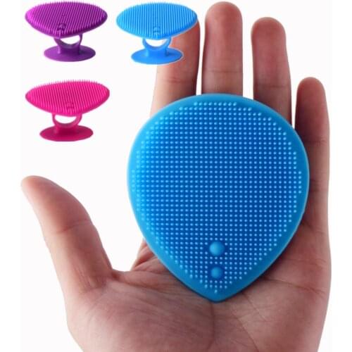 1PCs Silicone Cleansing Brush Washing Pad Facial Exfoliating Blackhead Face Cleansing Brush Tool Soft Deep Cleaning Face Brush