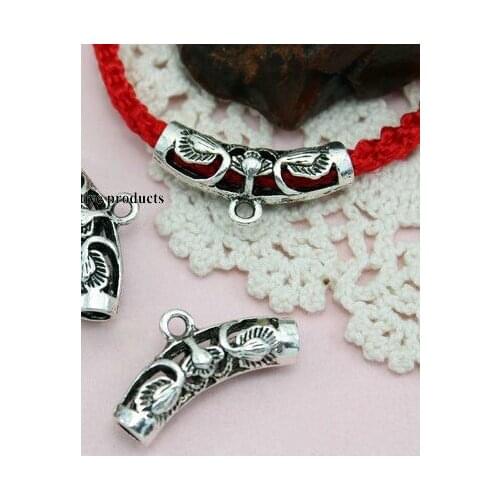 10pcs/lot Tibetan Silver spacer tube Loose Bead Spacer Beads Connectors for DIY Jewelry Making bracelet fbg5