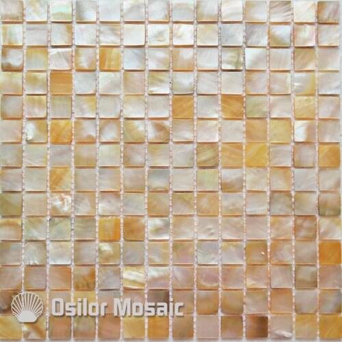 100% natural sea shell yellowlip mother of pearl mosaic tile for bathroom decoration wall tile 1pcs
