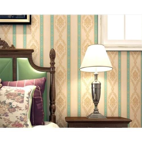 Beibehang 3D fashion big flower striped three-dimensional relief non-woven wallpaper TV bedroom background wall papel de parede