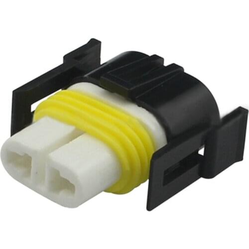 5/10sets 2pin auto electric wiring housing plug waterproof ceramic connector H11