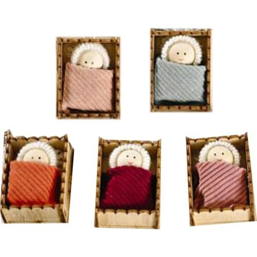 5Pcs Christmas Wooden Box Doll Pendant Christmas Tree Ornaments Pendant Christmas Childrens Gifts New Year Decoration