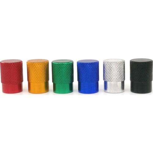 500pcs Cylinder Knurling Aluminum Tire Valve Stem Caps for Car Bike Motorcycle for US Valve Car-styling Parts Accessories