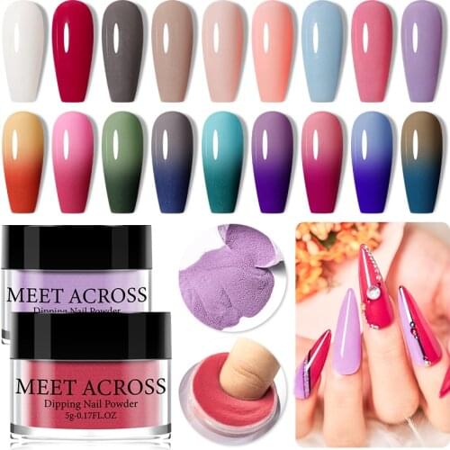 1 Box Acrylic Dipping Nail Powder Colorful Luminous Dip Nail Glitter No Lamp Cure Gradient French Chrome Dust Pigment Decor