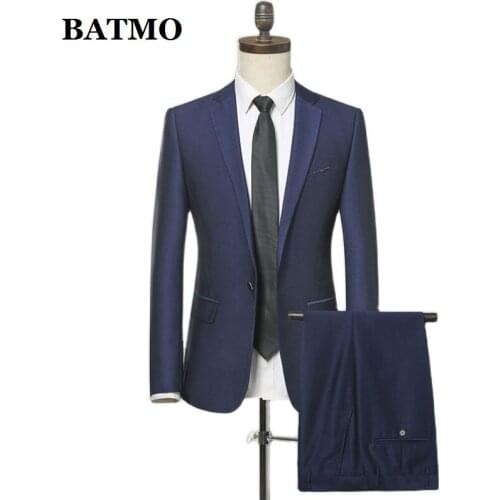 BATMO 2021 New arrival high quality casual suits men,mens wedding dress,plus-size M-XXXL 692