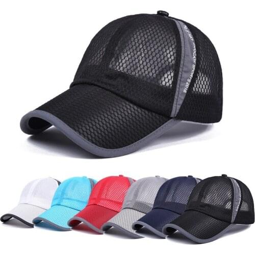 LINJW Wholesale Spring Unisex Basbeall Cap Men Women Summer Breathable Mesh Cap Snapback Hat Hip Hop Hats Outdoor Dad Hats