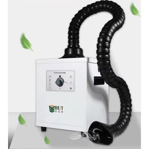 BST-495 110V/220V Smoke Cleaner Knob Adjustment Fume Extractor Soldering FES150 MINI 150W Smoke Absorber Air Purifier Machine