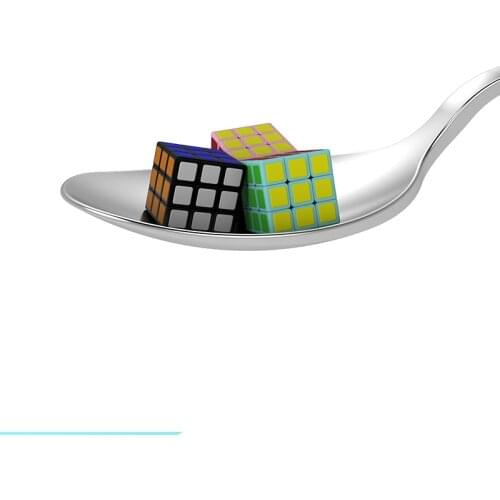 Cubelab 1cm Mini magic Cube Tiny cubelab 3x3 1cm Speed Puzzle Cubes Stickers Antistress Toys