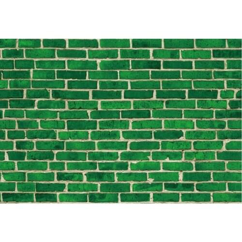 Green Brick Wall Photography Background Family Party Decor Photo Booth Studio Prop