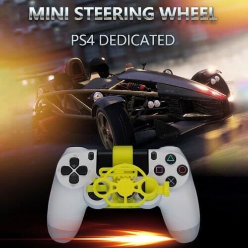 Racing Games Mini Steering Wheel Auxiliary Controller Game Joystick Racing Games Simulation Simulator Gamepad for PS4 Accessory