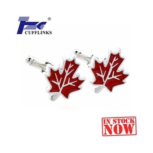 Maple Leaf Cufflink Cuff Link 2 Pairs Free Shipping Promotion