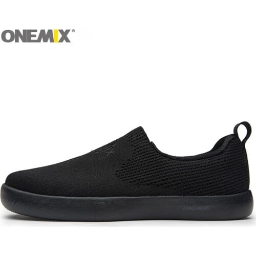 ONEMIX 2021 Men Running Shoes Soft Insole light Shoes for Women Lazy Elastic Sport Outdoor Jogging Fitness Walking Trainers