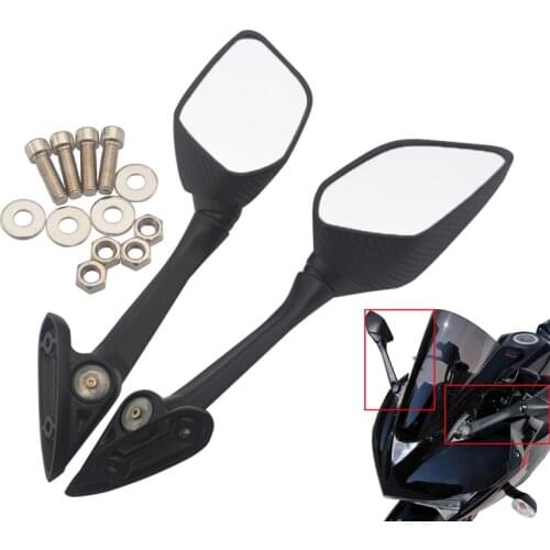 Motorcycle Rear View Mirrors Carbon Side Mirrors For Yamaha YZF R3 YZF R25 2013 2014 2015 2016 2017