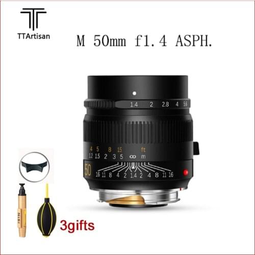 TTartisan M 50mm F1.4 ASPH Camera Lens for Leica M Mount Camera Large Aperture Lens MF Manual focus
