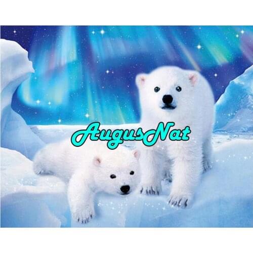 Polar bear diamond painting animals diamond embroidery full drill diamand art picture diaomond dots stickers canvas poster large