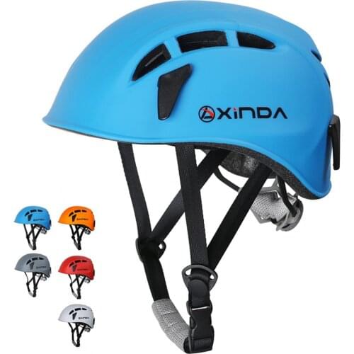 Durable Integrally-Molded Rock Climbing Helmet Outdoor Camping & Hiking Riding Helmet Safety Protect Helmet Protective Equipment