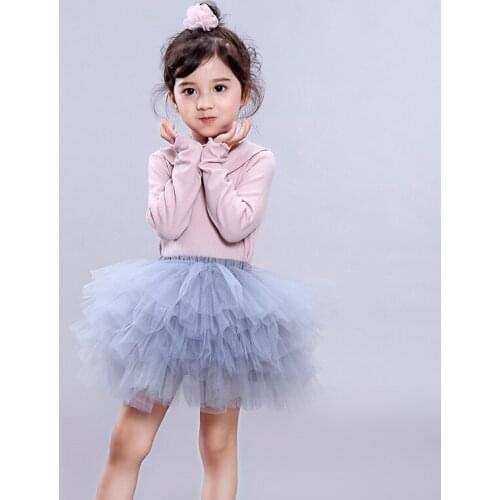 Fashion Girls Tutu Fluffy Skirt Princess Ballet Dance Tutu Mesh Skirt Kids Cake Skirt Cute Girls Clothes