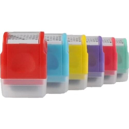 Personal Identity Protection Stamp Roller Seal Private Information Guarding Theft Prevention Masking out Stamper For Information
