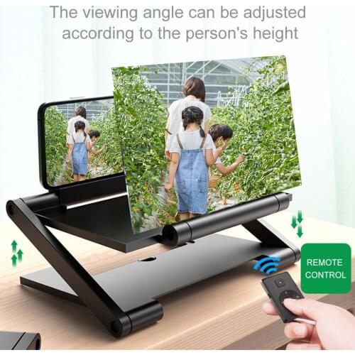 Screen Amplifier Foldable Screen Magnifier Bracket Adjustable Universal Screen Enlarger Stand for Xiaomi Huawei Samsung Phone
