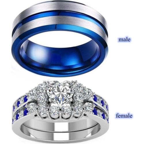 Stylish new bohemian style couple ring set that proves the love of boys and girls
