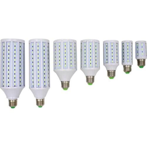 Ultra Bright 110V / 220V E27 E14 7W 12W 15W 25W 30W 40W 50W LED lamps Spot light 5730 SMD LEDs Corn Bulb Chandelier