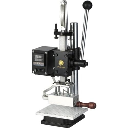 T slot Hot Foil Stamping Pressure Mark Logo machine 5*10cm for PVC leather PU Paper Gold Stamping