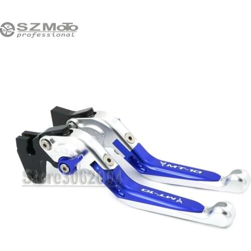 Brakes Clutch Levers For YAMAHA MT10 MT-10 MT 10 2016-2018 Motorcycle Folding Extendable Adjustable Levers With LOGO CNC