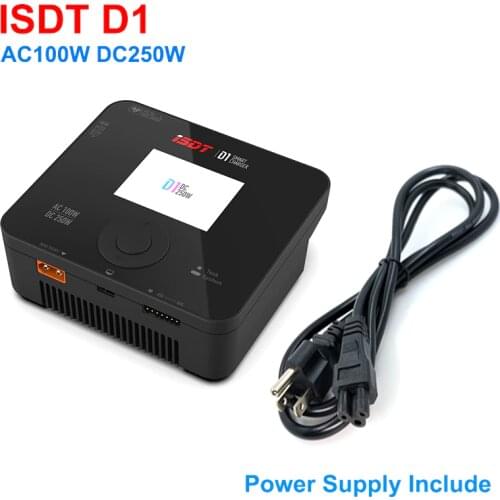 ISDT D1 AC 100W DC 250W Smart Battery Balance Charger For Lilon LiPo LiHV NiMH Pb Gaoneng Tattu Battery RC Models