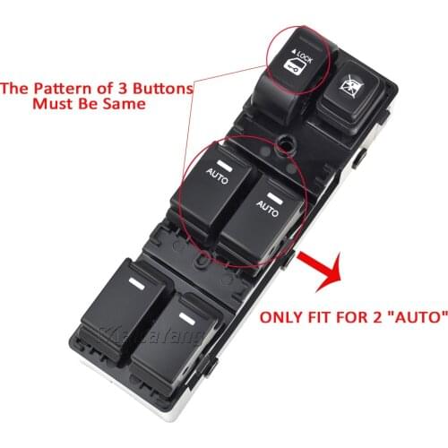 High-end Front Left Power Window Switch Button For KIA Sorento 2010 2011 2012 Car Styling 93570-2P200 935702P200 93573-2P200