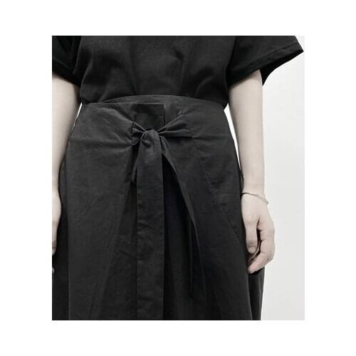 Department of home-made dark wind loose casual large pockets to wear wide legs skirt women