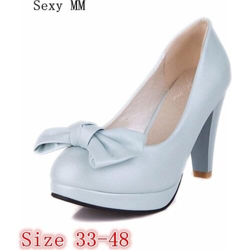 Ladies Pumps Women High Heel Wedding Shoes Woman Thin High Heels Stiletto Kitten Heels Plus Size 33-40.41.42.43.44.45.46.47.48