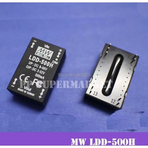 10pcs meanwell ldd-500h led driver 500mA