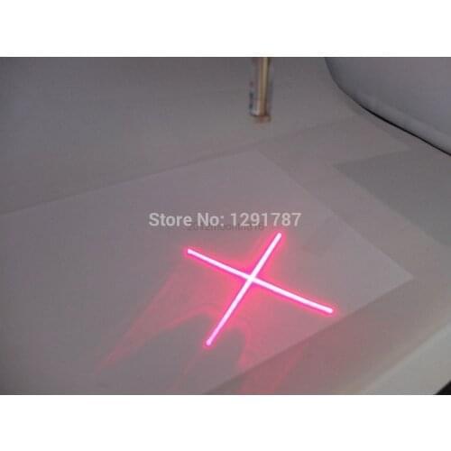 2pcs 650nm 5mW 5v Red Laser Cross Module Glass Lens Focusable Industrial Class