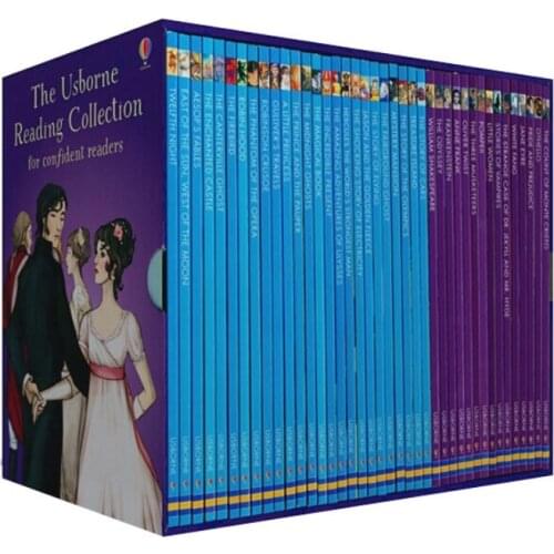 40 book/set Usborne My fourth Reading Library English Picture Book Baby Early education book Childhood learning reader books