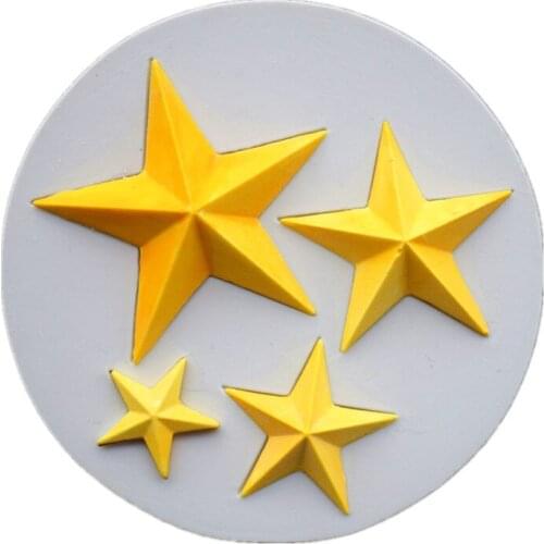 6 Different Star Silicone Cake Mold, Soap Mold, Chocolate Mold, Cake Decorative Tool, Kitchen Accessories SQ1701