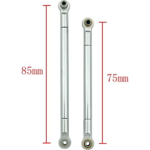 8PCS Durable Metal Full Car Tie Rod Tie Lever Link Pull Rod for MN86 Full Scale 1:12 Big G 4W Drive RC Car DIY Accessories