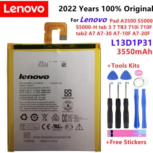New 100% original L13D1P31 Battery For Lenovo Pad A3500 S5000 S5000-H tab3 7 TB3 710i 710F tab 2 A7 A7-30 A7-10F A7-20F Battery
