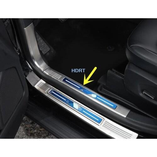 Car accessories For Ford EDGE Plus 2019 2020 2021 Carbon fibre Rear Inner Trunk Boot Bumper Guard Plate Protector Molding Trim