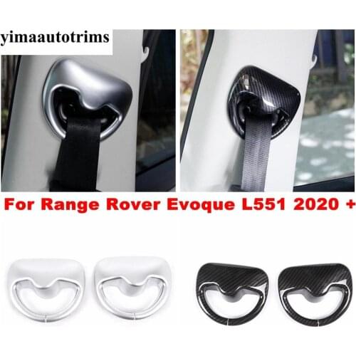 Auto Car Stying Safety Seat Belt Buckle Decoration Cover Cap Trim Styling For Land Rover Range Rover Evoque L551 2020 2021