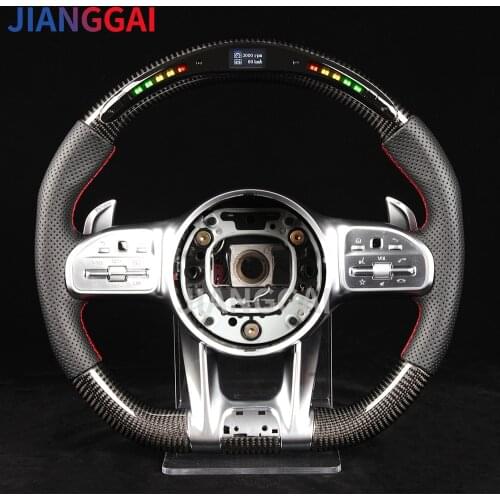 Led 100% Carbon Fiber Steering Wheel Suitable For AMG All Series 2010-2018 Model