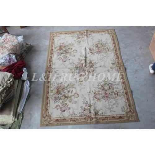 Free shipping 10K 4'x6' hand Knotted needlepoint woolen rug/carpet, 100% Wool & Handmade rug for home decor