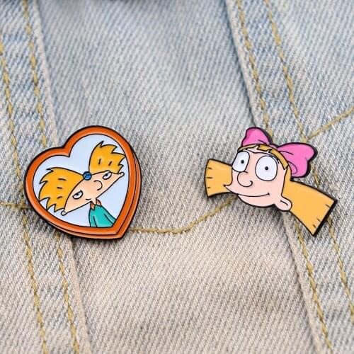 BG1077 Cartoon Pins Fun Anime Boy Enamel Pin Collection Fashion TV Show Brooch For Friends Backpack Lapel Pin Badge Jewelry Gift
