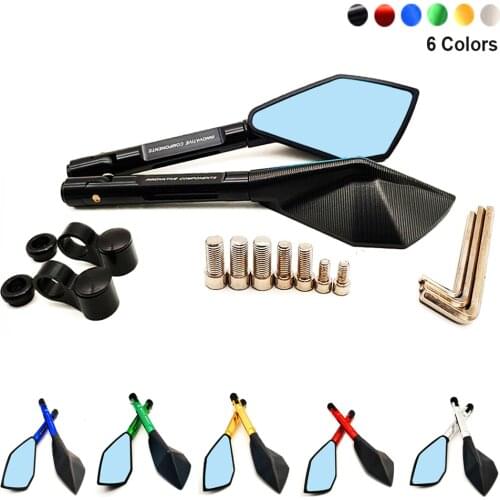 Hot Motorcycle Retrovisor Mirror Blue Glass Rearview Side Mirrors For Yamaha TMAX 500 530 t max 500 530 XP500 XP530 2019 2020