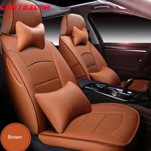 CARTAILOR Car Seat Cover Leather Seats Protector for Hyundai Veloster Seat Covers Cars Accessories Custom Fit Cover Seat Support